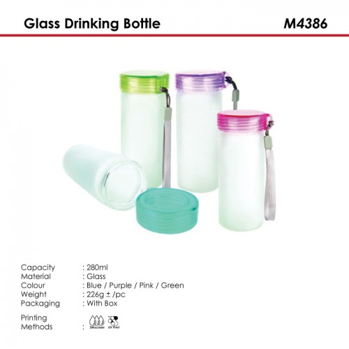 Glass Drinking Bottle - M4386