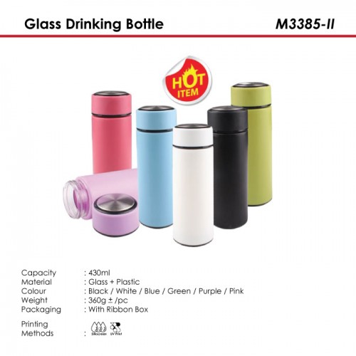 Glass Drinking Bottle - M3385-II