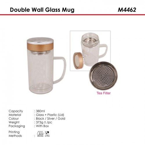 Double Wall Glass Mug - M4462