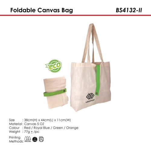 Foldable Canvas Bag - BS4132-I...