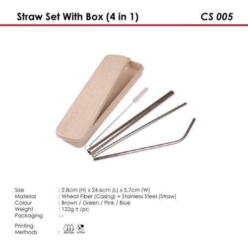 Straw Set With Box (4 in 1) - CS 005