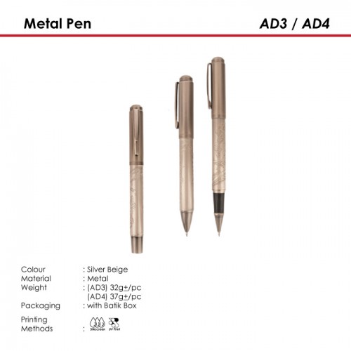 Metal Pen - AD3 / AD4