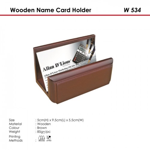 Wooden Name Card Holder - W 534