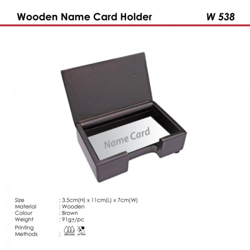 Wooden Name Card Holder - W 538