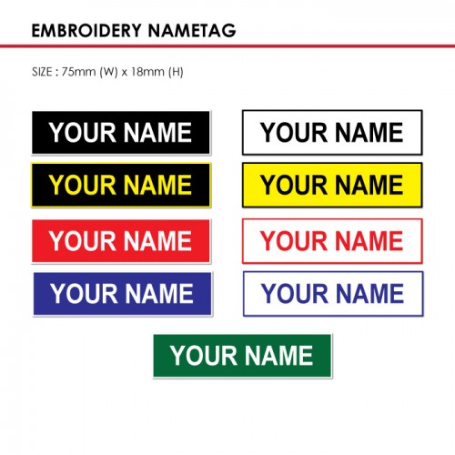 Embroidery NameTag